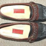 Cole Haan black and brown leather loafers, size 11.5, leather soles, $298