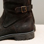 EUC BOSS ORANGE by Hugo Boss Oiled Rough Leather Engineer Boots Brown 41  8 M