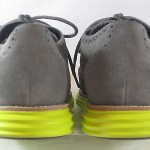 COLE HAAN LunarGrand Mens Wing Tips Charcoal Suede Size 11.5M