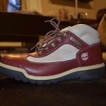 Timberland Size 9.5 Men’s Burgundy Leather Waterproof Field Boots