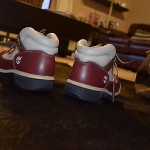 Timberland Size 9.5 Men’s Burgundy Leather Waterproof Field Boots