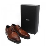 HUGO BOSS Size 46 /UK 11 /US 12 Mens Brown Leather Brogues NEW CN 3