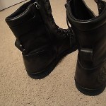 $160 Diesel tatradium basket butch zip black leather boots 10 mens NEW