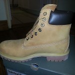 Timberland Men’s 6 inch premium  boot, Size 8,5 color Wheat