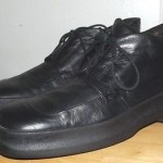 BOSS by HUGO BOSS ITALY BLACK LEATHER LACE UP ANKLE BOOTS SHOES EURO 44 US sz 11