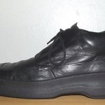 BOSS by HUGO BOSS ITALY BLACK LEATHER LACE UP ANKLE BOOTS SHOES EURO 44 US sz 11
