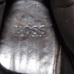 BOSS by HUGO BOSS ITALY BLACK LEATHER LACE UP ANKLE BOOTS SHOES EURO 44 US sz 11