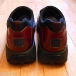 MEN’S COLE HAAN COUNTRY LEATHER RED BROWN LOAFERS W/ NIKE AIR SOLE, SIZE 8.5M