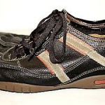 COLE HAAN NIKE AIR Men’s Brown Stripe Leather Sport Oxford Walking Shoe Sz 9.5
