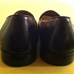 BRAGANO BLACK LEATHER BUSINESS LOAFER COLE HAAN SHOES SIZE 9.5 M made in italy