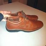 NWOT Mens Brown Leather Nike Air Cole Haan shoes casual dress stylish sz 12 M