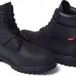 Supreme x Timberland 6-Inch Premium Waterproof Nubuck Boot Black Size 9 Snake