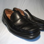 Men’s Cole Haan Black Leather Santa Barbara Nike Air Loafer Shoe Size 11 M