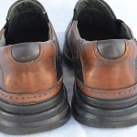 CLARKS brown Leather Mens Slip on Shoes Size 9.5 M
