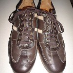 Men’s Cole Haan Brown Leather Nike Air oxford Sneakers w/Tan Stripe Size 13M EUC