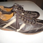 Men’s Cole Haan Brown Leather Nike Air oxford Sneakers w/Tan Stripe Size 13M EUC