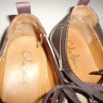 Men’s Cole Haan Brown Leather Nike Air oxford Sneakers w/Tan Stripe Size 13M EUC
