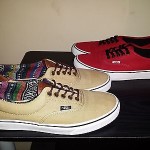 LOT OF 2 VANS ERA 59 CLASSIC KHAKI CHILI PEPPER RED BLACK BROWN, SZ 10.5 L@@K!