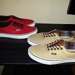 LOT OF 2 VANS ERA 59 CLASSIC KHAKI CHILI PEPPER RED BLACK BROWN, SZ 10.5 L@@K!