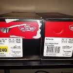 LOT OF 2 VANS ERA 59 CLASSIC KHAKI CHILI PEPPER RED BLACK BROWN, SZ 10.5 L@@K!