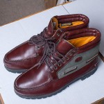 MENS BROWN LEATHER TIMBERLAND GORE-TEX ANKLE CHUKKA/WORK BOOTS MOC TOE sz 11.5 M