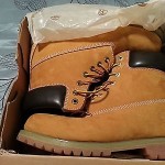 Authentic Timberland 6″ Premium Boots Wheat Nubuck Leather  Men Shoes Size 10.5