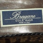 COLE HAAN BRAGANO BLACK WOVEN LEATHER WINGTIP KILTIE TASSEL LOAFERS SHOES 8.5 D