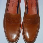 Cole Haan Lunargrand Penny Loafers, Leather Upper, Woodbury/Orange, 10.5 M, New