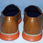 Cole Haan Lunargrand Penny Loafers, Leather Upper, Woodbury/Orange, 10.5 M, New