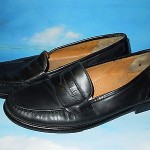 COLE HAAN MEMORY FLEX COMFORT LOAFERS , BLACK LEATHER ,SLIP ON SHOES 12 M