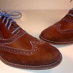 *NEW W/O BOX* COLE HAAN Colton Suede Brown Wingtip Mens Shoes SIZE 9M