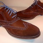 *NEW W/O BOX* COLE HAAN Colton Suede Brown Wingtip Mens Shoes SIZE 9M