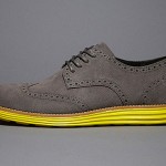 Mens COLE HAAN LunarGrand Wingtip Charcoal Gray Suede Oxfords Shoes NEW Size 14
