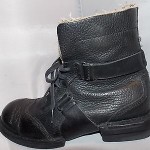 DIESEL BOOTS PURNELL BLACK LEATHER LACE UP FASHION TRENDY SIZE 8 1/2