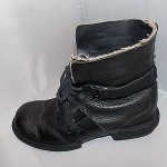 DIESEL BOOTS PURNELL BLACK LEATHER LACE UP FASHION TRENDY SIZE 8 1/2
