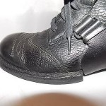 DIESEL BOOTS PURNELL BLACK LEATHER LACE UP FASHION TRENDY SIZE 8 1/2
