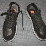 HUGO BOSS nice black leather/suede comfortable sneakers   SZ 43 – 10M