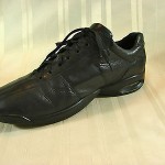 Cole Haan City Nike Air Black Soft Leather Oxfords Casual Lace-up Size 11.5 M