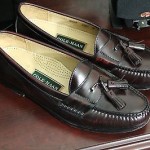 Barely Used COLE HAAN Mens 10.5 D Pinch Tassel Loafers Shoe Leather