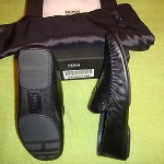 HUGO BOSS  ROS  Mens Shoes  Black Leather  9.0  NIB