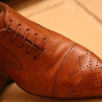 Men’s Hugo Boss Brown Tan Leather Shoes Size UK 7.5