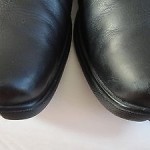 COLE HAAN  NIKE AIR MENS SIZE 10M BLACK LEATHER SLIP ON SHOES