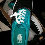 MENS BRAND NEW SKATER VANS BLUE TEAL BLACK SIZE 13