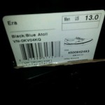 MENS BRAND NEW SKATER VANS BLUE TEAL BLACK SIZE 13