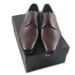 HUGO BOSS Leather Lace-Up Dress Shoes Brown CHATTY SIZE US 12 / UK 11 / EU 45