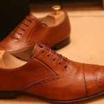 Men’s Hugo Boss Brown Tan Leather Shoes Size UK 7.5