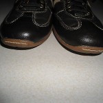 Men’s Cole Haan Brown Leather Nike Air oxford Sneakers w/Tan Stripe Size 13M EUC