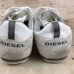 DIESEL GUNNER FASHION SNEAKER WHITE CHARCOAL GREY MENS SIZE 11