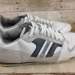 DIESEL GUNNER FASHION SNEAKER WHITE CHARCOAL GREY MENS SIZE 11