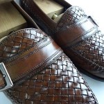 Cole Haan Bragano Mens Leather Dress Shoes Sz 9.5 M Brown Casual Slip On Loafers